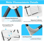 Promotions Lauko terasos kėdžių komplektas, reguliuojamas sulankstomas su pakoja, 147.3x62.2x72.4 cm, baltas