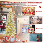 Promotions Dirbtinė Kalėdinė eglutė, 78x190 cm, žalia ir balta
