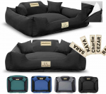 Aio Factory &Scaron;uns guolis KINGDOG MM43 100x75 cm, nuimamas, personalizuotas, neslystantis, juodas