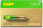 GP Battery GP - Ultra Alkaline baterijos, AAA dydžio, 24AU/LR03, 1,5 V, 24 vnt. pakuotė