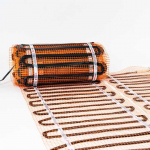 Elektrinis &scaron;ildomų grindų kilimėlis - tinklelis Warmset Juodas 85 W (85-7)