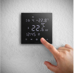 AURATON PICTOR DS savaitinis, 2 davikliu, programuojamas laidinis termostatas, Spalva: Juoda