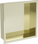 Mexen X-Wall-R įleidžiama sieninė lentyna, 30x30 cm, Gold
