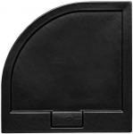 Pusapvalis du&scaron;o padėklas Besco Axim UltraSlim Stone Effect New, 90 x 90 x 4,5 cm