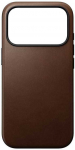 Dėklas Nomad Modern Odinis dėklas, ruda - iPhone 17 Pro