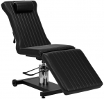 Tatuiruočių kėdė, hidraulinė reguliuojama, juoda sintetinė oda, patogi studijos kėdė, ergonominė tatuiruočių lova