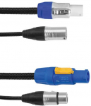 Kombinuotas kabelis Eurolite DMX P-Con/3-pin XLR, 1,5m