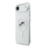 Karl Lagerfeld IML K&CH Heads Metal Frame MagSafe dėklas skirtas Apple iPhone Air skaidrus
