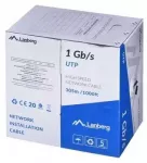LANBERG UTP kabelis 1GB/S 305M CCA laidas, juodas LCU6-10CC-0305-BK