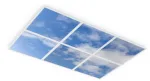 33W LED panelė PL PRINT SKY, baltu korpusu, 60x60cm, 6vnt. rinkinys