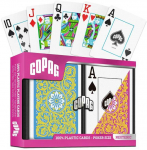 Neoteric Poker Jumbo Index 2 kortų kaladžių rinkinys (geltona, mėlyna, rožinė) Copag