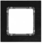 Karlik Elektrotechnik 12-11-DRA-1 DECO Vienvietis universalus rėmas - &scaron;lifuotas aliuminis (rėmas: juodas dugnas: grafitas) 12-11-DRA-1