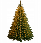 Eglutės lemputės su žiedu, 216 LED, &scaron;iltai balta, 1.8 m