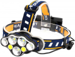 Retoo Žibintuvėlis ant galvos LumoBeam, 8 LED + COB