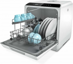 Hermitlux mini staline indaplovė, 43 cm pločio, 4 rinkinių talpa, 175 kWh/metus, balta