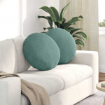 Sėdynių pagalvėlės 2 pcs Jūrinė žalia &Oslash;50 x 19 cm Aksomas