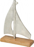 Mondex Ł&Oacute;DKA NA PODSTAWIE 19X6X24CM SREBRNA