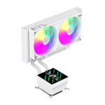 Gamemax CPU Liquid Cooler | GLACIER 240 LCD WH | Baltas