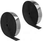Delock Strapazierf&auml;higes Klettband selbstklebend mit Haft- und Flauschband L 25 m x B 50 mm juodas