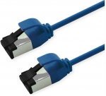 ROLINE S/FTP Patchkabel Kat.8.1, Slim, PoE, blau, 3m