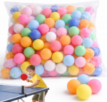 Spalvotos ping-pong (stalinio teniso) kamuoliukai, didelis rinkinys (150 vnt)