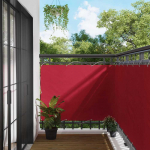 Balkono Ekranas Raudona 110 x 600 cm Oksfordo audinys
