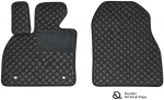 Eko odos kilimėliai QuiltyMats HONDA S2000 1999-2009m. (Juoda / juodos siūlės)