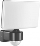 TOS LED 30W sodo prožektorius su PIR, 2200lm, IP65, 4000K, PC, pilkas