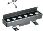 7W LED linijinis fasado &scaron;viestuvas MARVEL, tamsiai pilkas, 3000K, IP66, 4187400-P