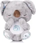 CHIPOLINO Ply&scaron;ov&aacute; d&yacute;chaj&iacute;c&iacute; hračka s hudbou Koala Baltas,Pilkas