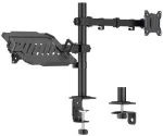 LogiLink LOGILINK BP0220 Laikiklis podw&oacute;jny monitorius 17-32 cali maks. 10 kg i notebook lub tablet 12-17 cali maks. 9kg