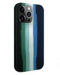 Dėklas Evelatus Apple iPhone 15 Pro Max Silicone case Multi-Colored Žalias