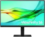 Monitorius Samsung &bdquo;ViewFinity S6 S24D604UEU&ldquo; &ndash; LED ekranas &ndash; USB &ndash; 24 colių &ndash; 2560 x 1440 QHD @ 100 Hz &ndash; IPS &ndash; 350 cd/m&sup2; &ndash; 1000:1 &ndash; HDR10 &ndash; 5 ms &ndash; HDMI, DisplayPort, USB-C &ndash; juodas