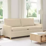 Sofa Kreminė 196 x 81 x 87,5 cm Audinys