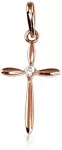 Diamond Sky Jewelry Auksinis kryželis su cirkoniais &bdquo;Klasika XXV&ldquo;