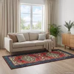 Kilimas ORIZ Raudona 80 x 200 cm 100% poliesteris