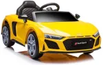 Lean Cars Elektrinis vaiki&scaron;kas automobilis Audi R8 geltonas