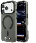 Dėklas BMW M IML Frosted Metal Logo & Trims MagSafe do iPhone 18 Pro / 17 Pro juoda