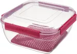 Kvadratinis maisto laikymo indas, 23,1 x 23,1 x 10,8 cm, 39653, GALICJA