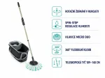 Leifheit 52150 Clean Twist Disc Mop Cleaning Set, Juodas