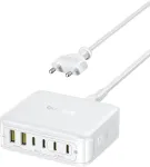 Baseus USB-C 120 W GaN greitojo įkrovimo stotelė su 6 USB jungtimis
