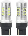Amio LED CANBUS 3030 24SMD T20 7440 W21W Balta 12V/24V