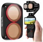 Filtras SunnyLife hibridinis pilkas ND16 + PL poliarizacinis Dji Osmo Pocket 4 Pro / 4p / 4pro / Op4-fi353-16p (SB12319)