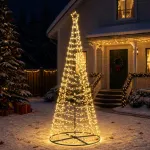 LED spiralinė Kalėdų eglutė su pagrindu EKENAS 250 cm 370 LED