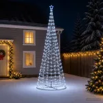 LED spiralinė Kalėdų eglutė su pagrindu EKENAS 400 cm 588 LED