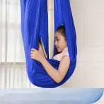 Sūpynės-hamakas sensorinei terapijai mėlynas adhd autizmas 280cm
