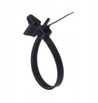Įspaudžiamos kabelinės jungtys su kai&scaron;čiu 130x4,8mm juodos