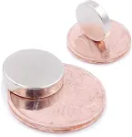Brudazon 10 mini diskiniai magnetai 12 x 3 mm N52 stipriausio lygio neodimio magnetai itin stiprūs magnetai modeliavimui, nuotraukoms, lentoms, skelbimų lentoms, &scaron;aldytuvams, rankdarbiams, ypač stiprus magnetinis diskas
