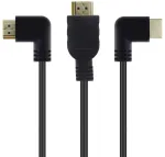Lokeke 90 laipsnių kairės/de&scaron;inės kampo 8k 2.1 Hdmi kabelis, 8k Ultra High Speed 48gpbs Hdmi kabelis, 8k@60hz 4k@120hz, Earc Hdr10, suderinamas su Dolby Version Ps4 Ps5 Tv Switch Roku (1.8m)