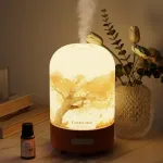 Fashome aromaterapinis difuzorius, rankų darbo stiklinis difuzorius eteriniams aliejams, automatinis i&scaron;jungimas, &scaron;ilta &scaron;viesa, vintažinė aromaterapija kūdikiams, namams, biurui ar jogai (autumn Frankincense)